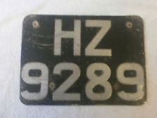 hz numberplate
