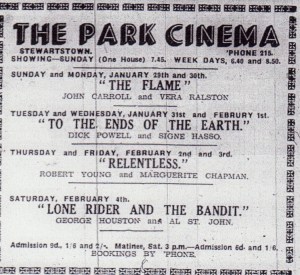 PARK CINEMA STEWARTSTOWN 001