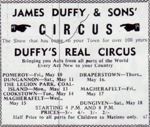 JAMES DUFFY AND SONS CIRCUS 1963 001
